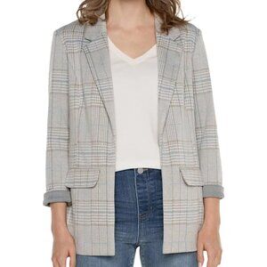 Liverpool Plaid Boyfriend Blazer